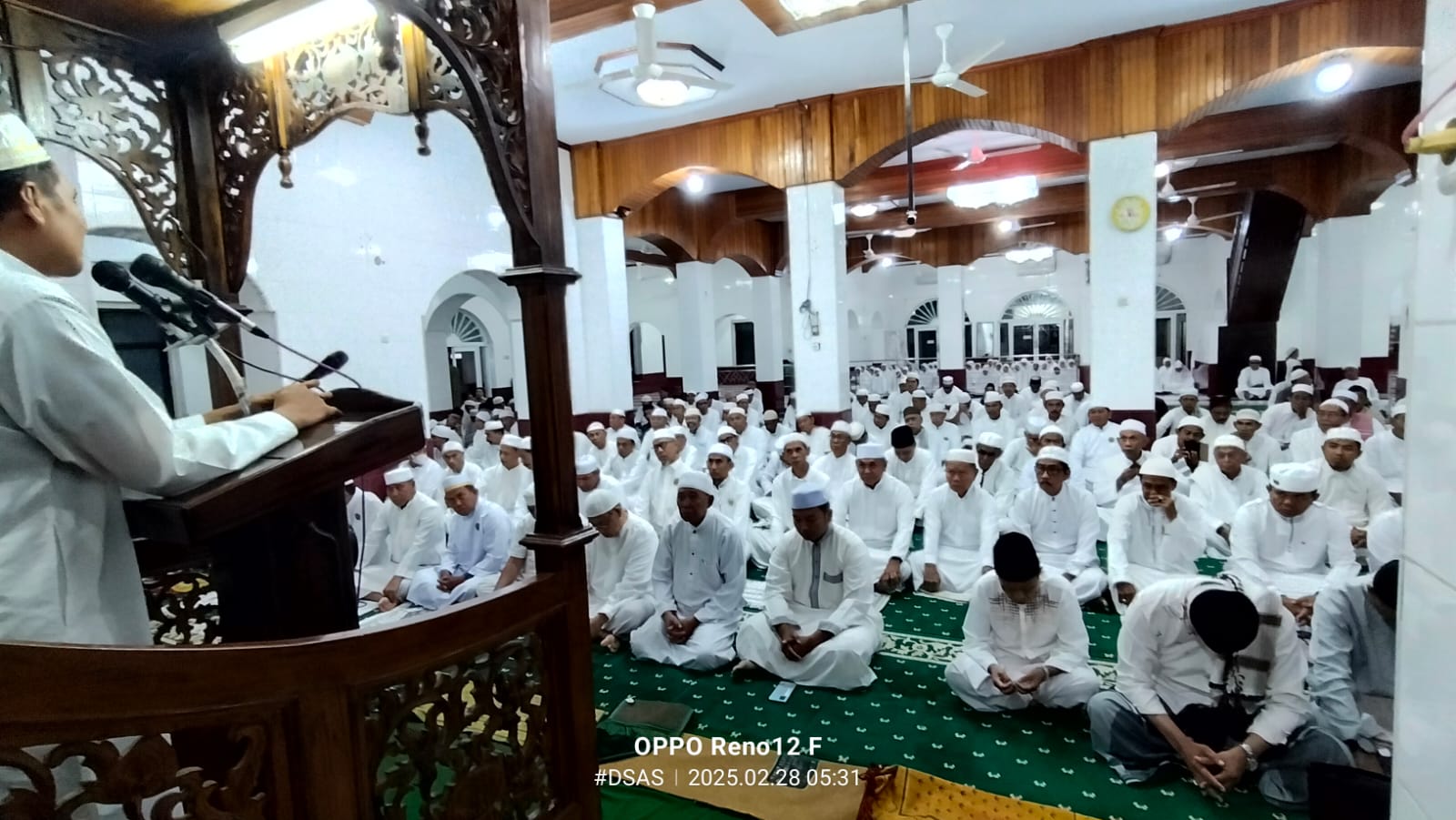 Safari Salat Subuh di Masjid Raya, Wawali Pada Masanya Serukan Majelis Syuhada Lebih Kencang Ibadah di Bulan Ramadan