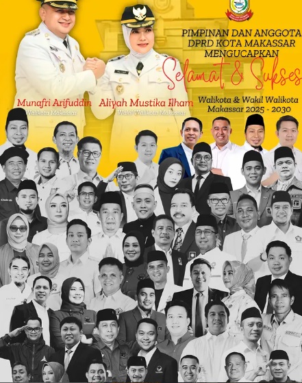 DPRD Makassar Ucapkan Selamat Atas Pelantikan Wali Kota dan Wawali Makassar Periode 2025-2030