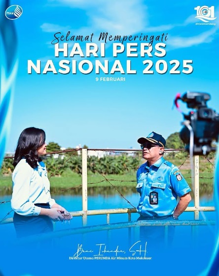 PDAM Makassar Ucapkan Selamat Hari Pers Nasional 2025