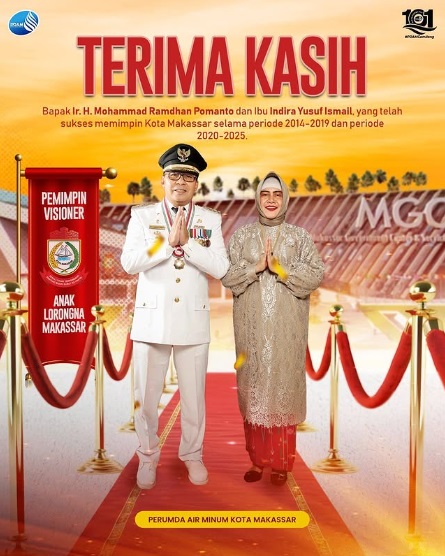 PDAM Makassar Ucapkan Terima Kasih Kepada Danny Pomanto yang Telah Sukses Pemimpin Makassar