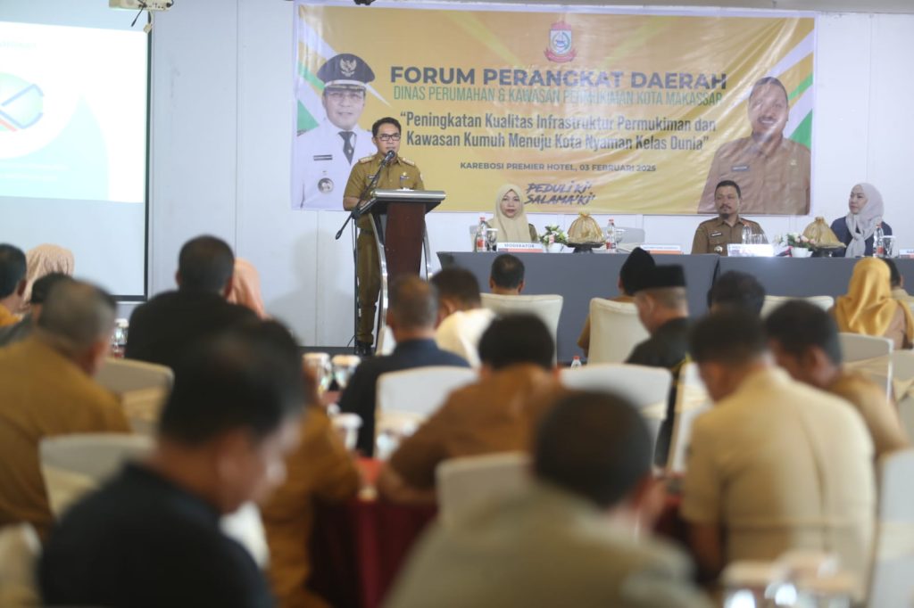 Disperkim Makassar Gelar Forum Perangkat Daerah, Pj Sekda Tekankan Perencanaan Berdasarkan Data Akurat