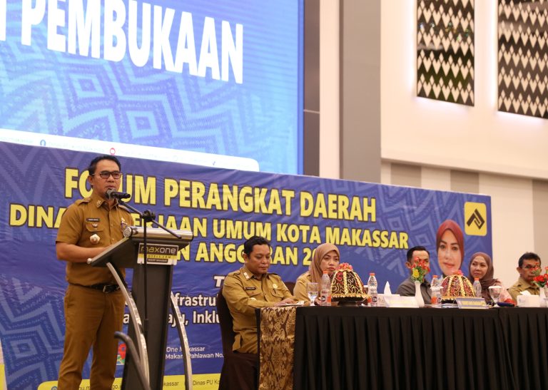 Forum Perangkat Daerah Dinas PU Dibuka Pj Sekda Makassar, Bahas Perencanaan Infrastruktur Kota