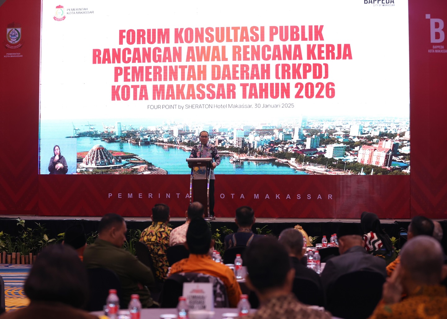 Forum Konsultasi Publik Rencana Awal RKPD 2026, Danny Pomanto Berpesan Agar Loyal pada Pemimpin Selanjutnya