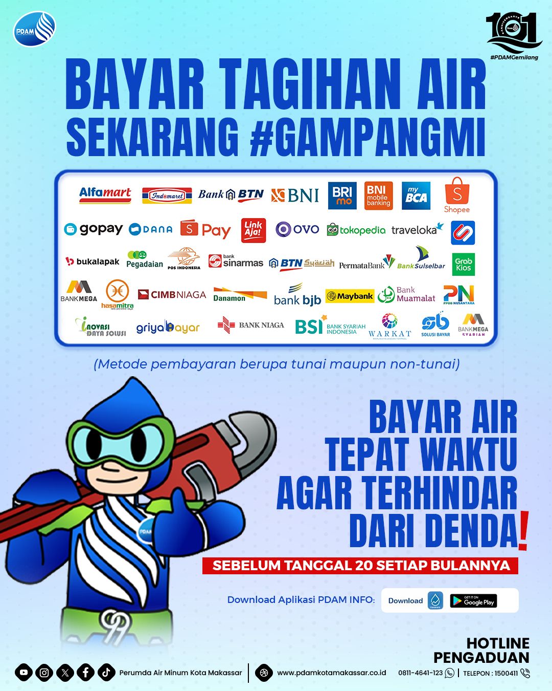 Bayar Tagihan Air Sekarang Makin Mudah