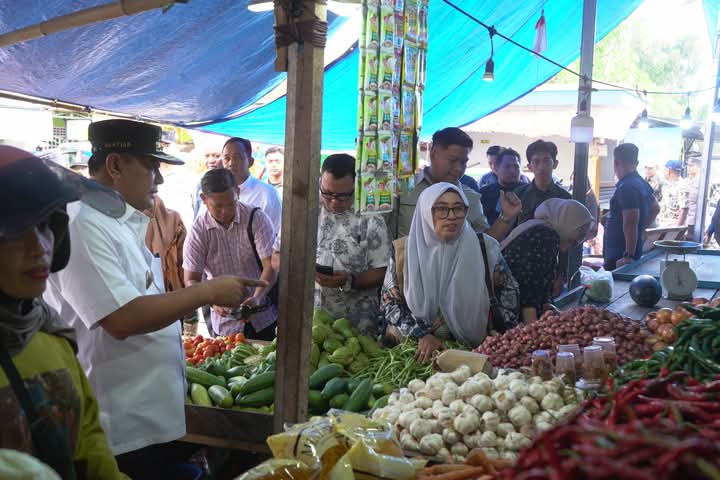Kunjungi Pasar Tradisional di Mamuju, Pj Gubernur Bahtiar Ingin Pastikan Harga Pangan dan Elpiji Terjangkau