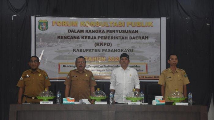 Forum Konsultasi Publik Penyusunan RKPD 2026, Sekda Pasangkayu Sebut Agar Pembangunan Sesuai Harapan Masyarakat