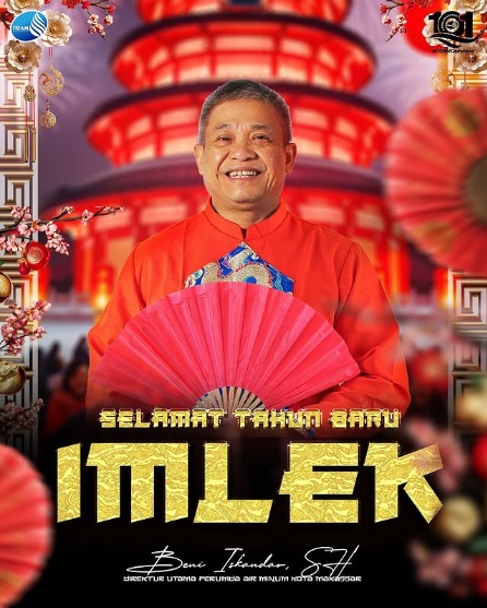 Perumda Air Minum Makassar Ucapkan Selamat Tahun Baru Imlek 2025