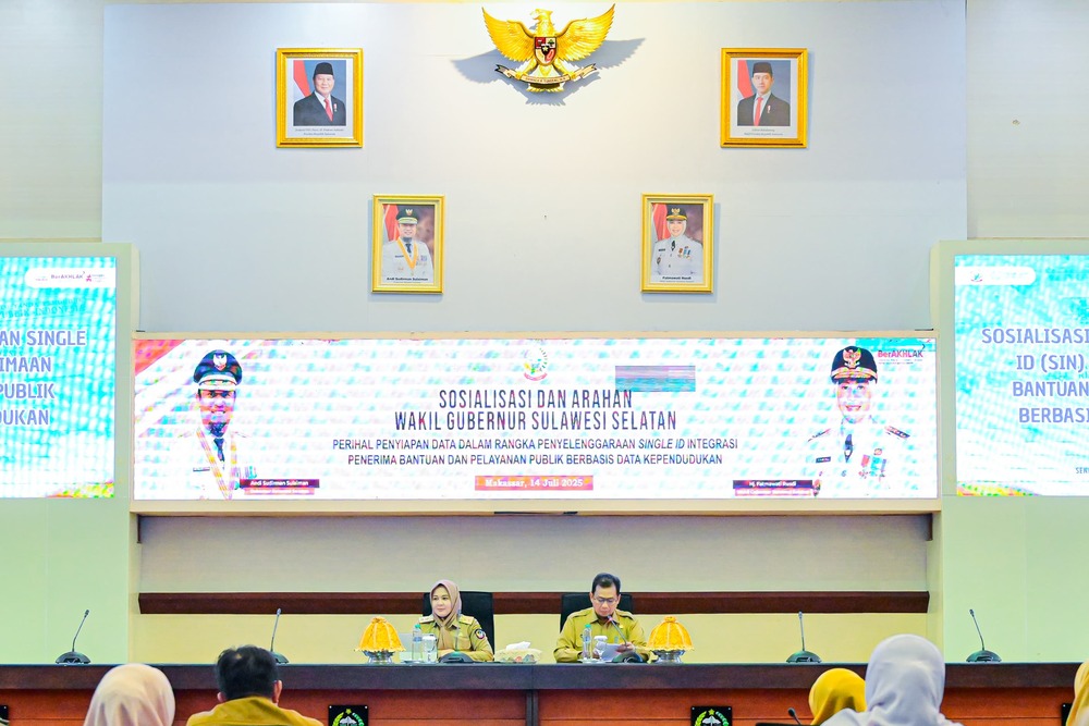 Pemprov Sulsel Perkuat Komitmen Hadirkan Layanan Publik Tepat sasaran Melalui Single ID