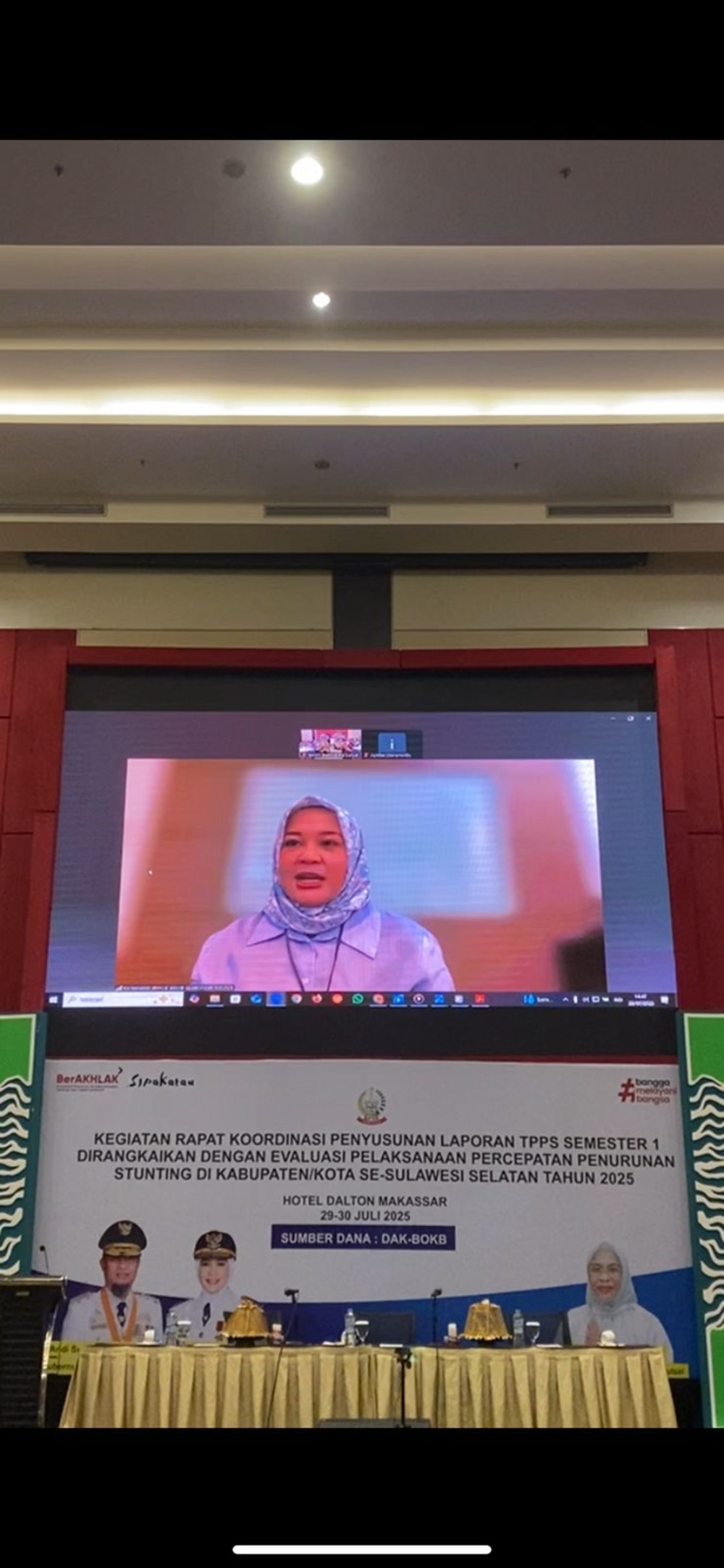 Pimpin Rakor Penyusunan Laporan Semester I TPPS, Wagub Sulsel Targetkan Prevalensi Stunting Turun di Bawah 20 Persen