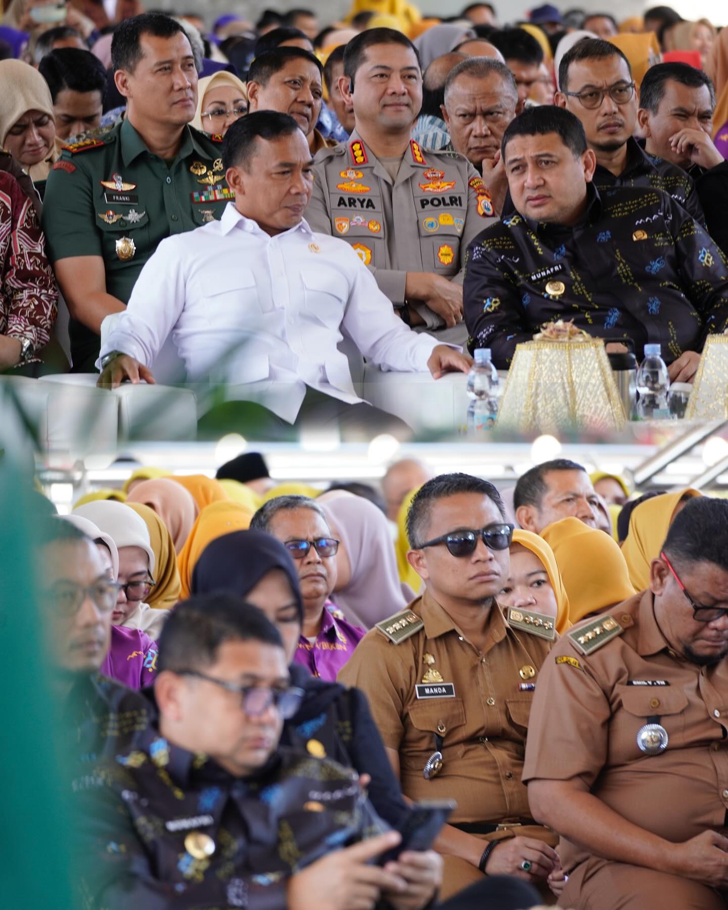 Camat Ujung Tanah Hadiri Peringatan Harganas ke-32 di Lapangan Karebodi