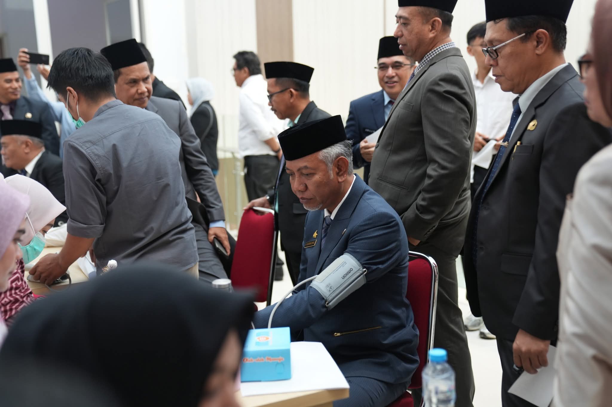 Pejabat Pemprov Sulbar Jalani Tes Kesehatan Sebelum Retret di Makorem 142 Tatag