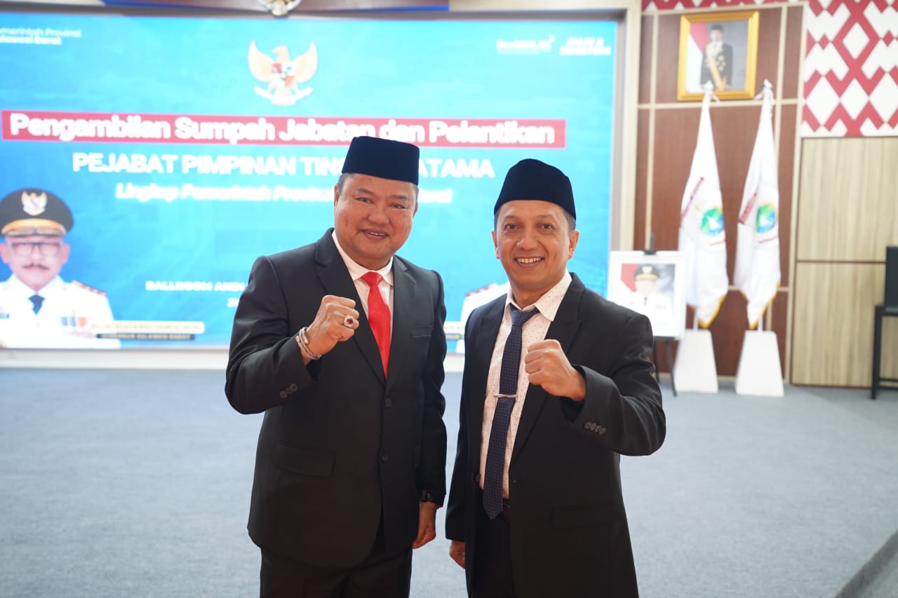 Gubernur SDK Tunjuk Muhammad Ridwan Djafar sebagai Plt Kepala Dinas Kominfo SP Sulbar