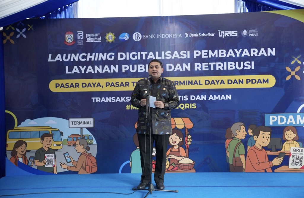 Mempercepat Transformasi Digital, Pemkot Makassar Berlakukan QRIS di Pasar, Terminal dan PDAM