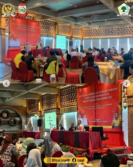 Jadi Pemateri Bimtek Kesbangpol, Ketua Komisi B DPRD Makassar Tekankan Politik Semestinya Jadi Ruang Integrasi