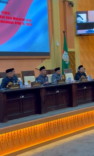 DPRD Makassar Gelar Rapat Paripurna Pemandangan Umum Fraksi, Terhadap Ranperda Pertanggungjawaban APBD 2024