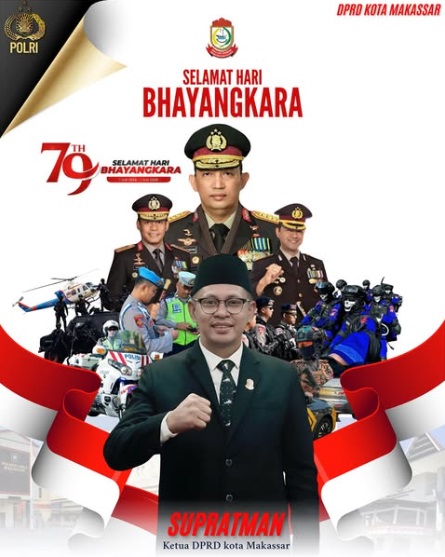 DPRD Makassar Ucapkan Selamat Hari Bhayangkara ke-79 Tahun 2025
