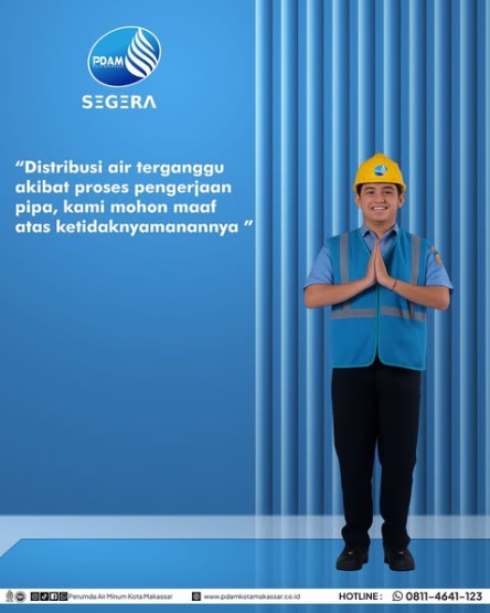 PDAM Makassar Akan Maksimalkan Proses Pengerjaan Koneksi Pipa Agar Bisa Selesai Secepatnya