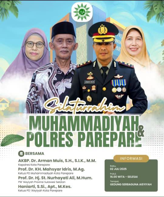 Berkesan, Silaturahmi Muhammadiyah-Aisyiyah Bersama Kapolres Parepare 