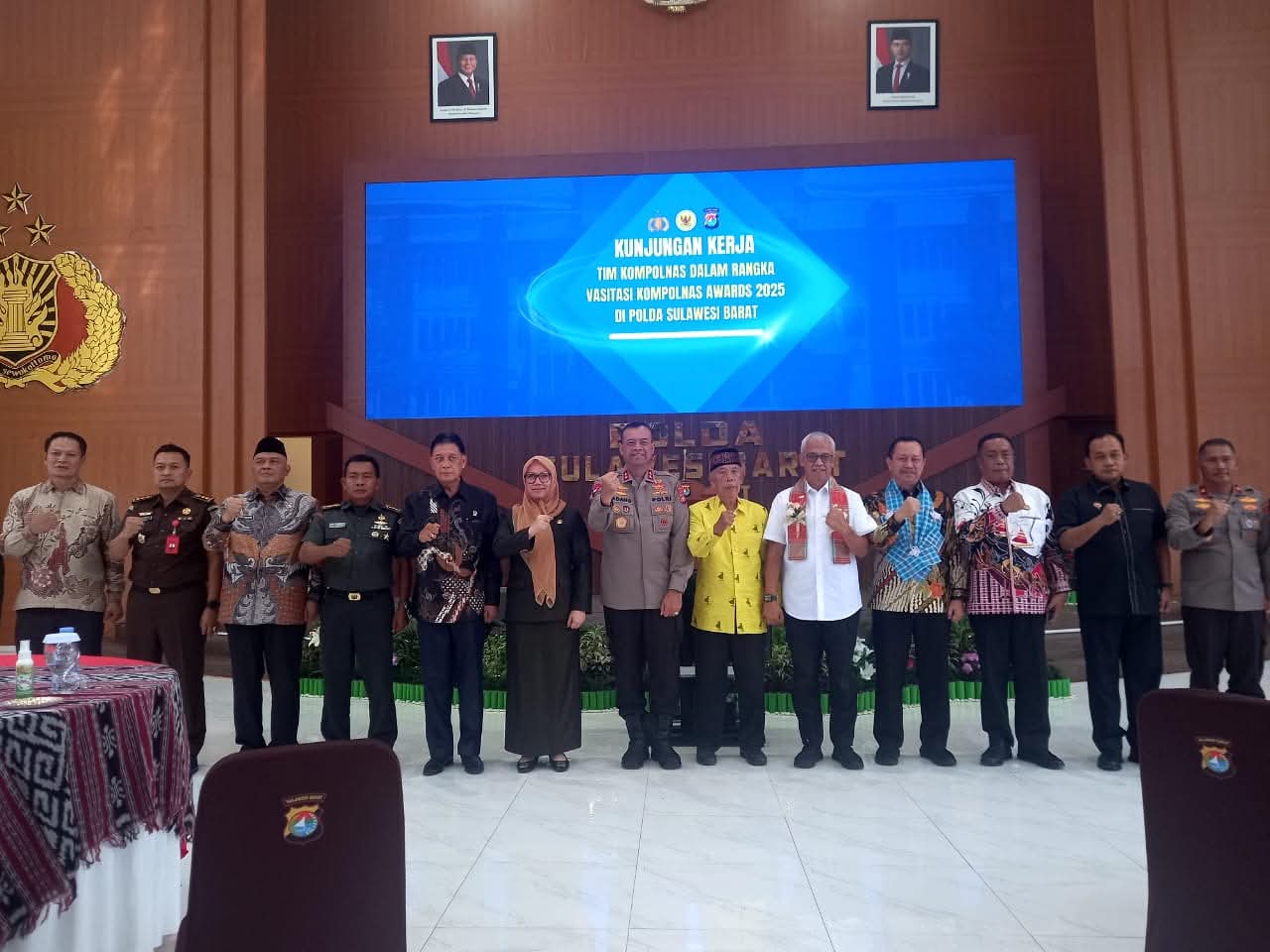 Ketua DPRD Sulbar Hadiri Visitasi Kompolnas Awards 2025