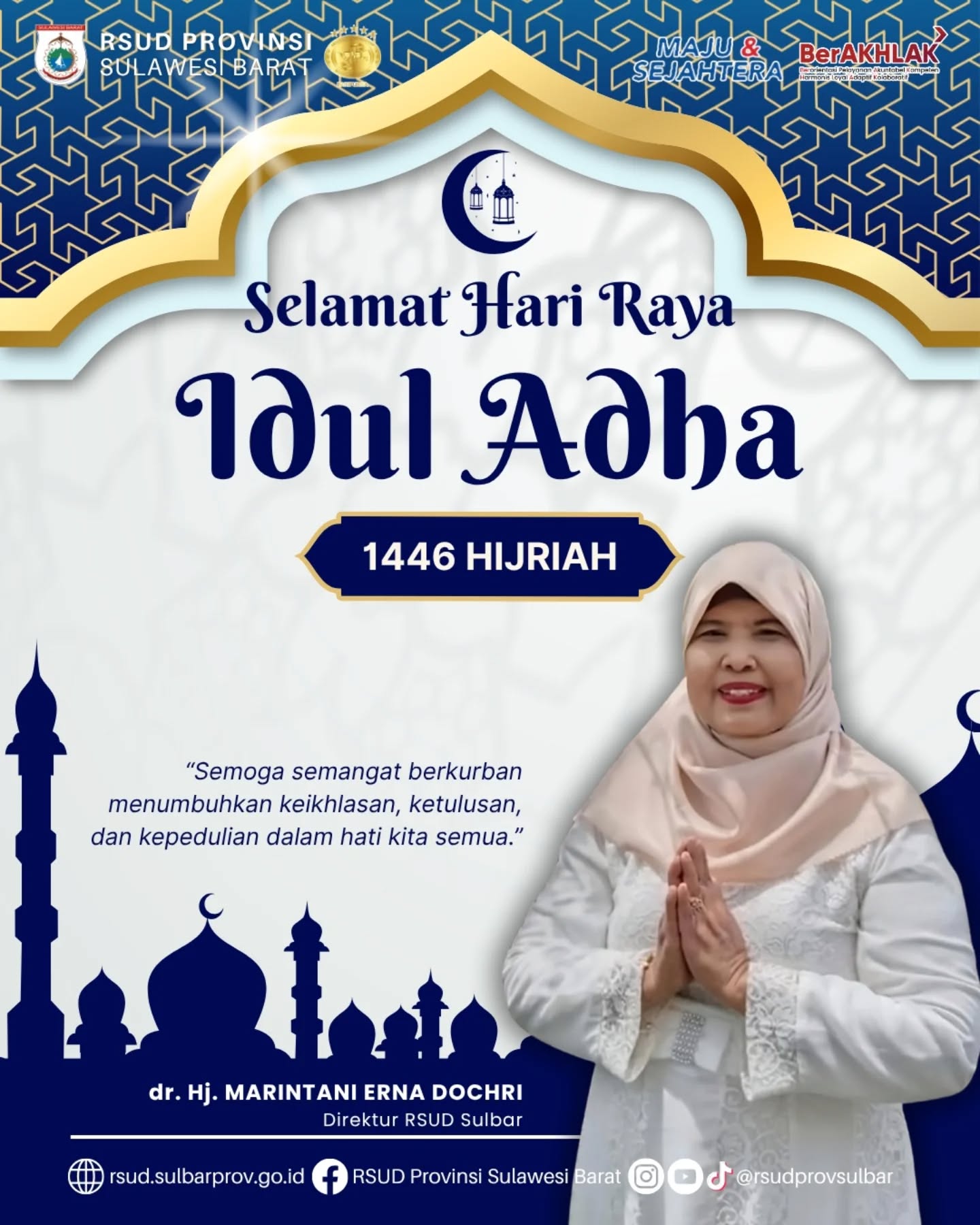 RSUD Sulbar Ucapkan Selamat Hari Raya Idul Adha 1446 Hijriah