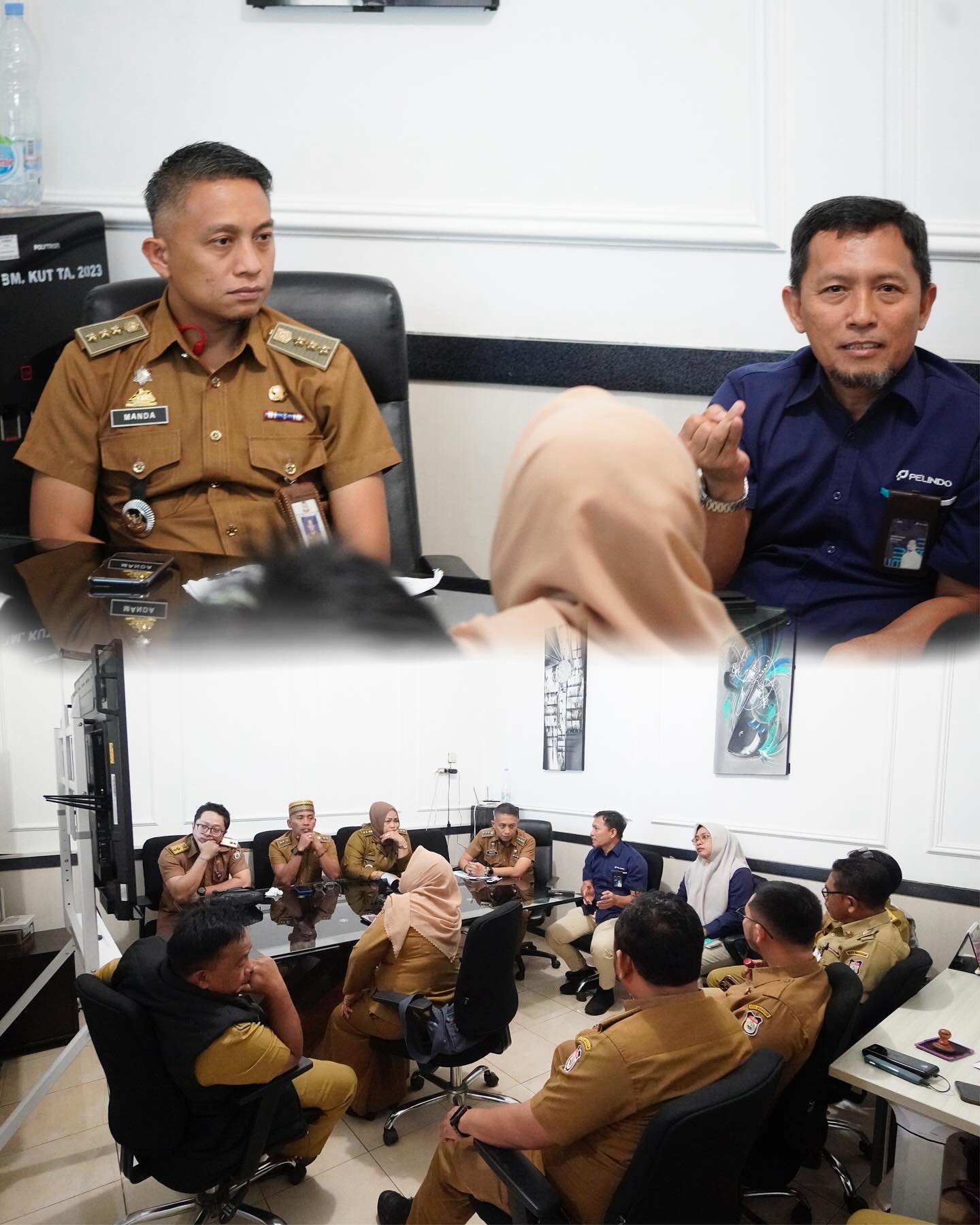 Camat Ujung Tanah Rapat Bersama Pelindo Bahas Pelestarian Lingkungan