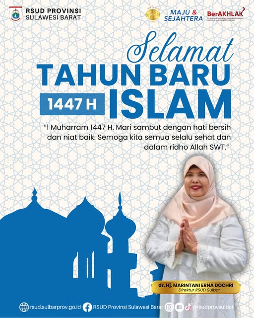 Keluarga Besar RSUD Sulbar Ucapkan Selamat Tahun Baru Islam 1447 Hijriah