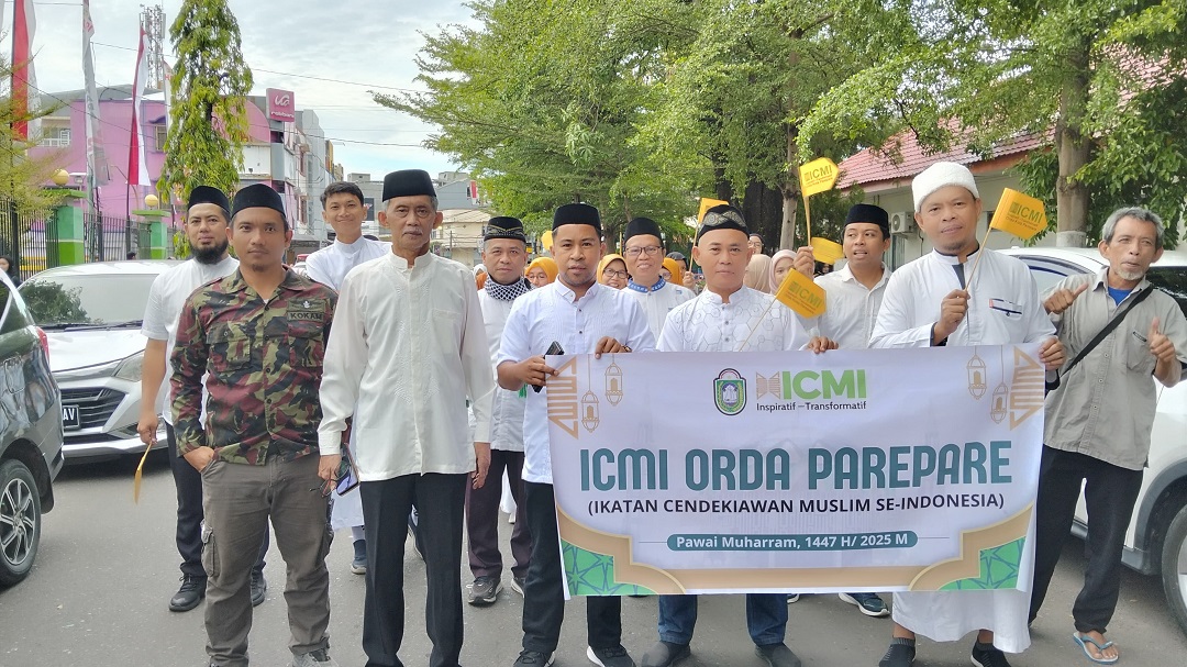 ICMI Orda Parepare Semarakkan Pawai 1 Muharram, Serukan Hijrah dan Ukhuwah