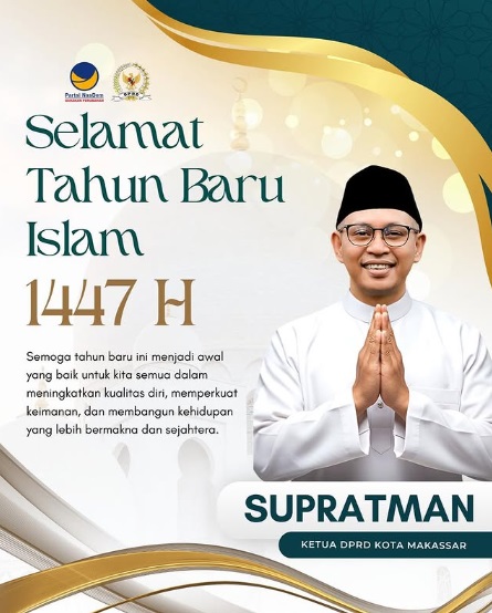 Ketua DPRD Makassar Ucapkan Selamat Tahun Baru Islam 1447 Hijriah