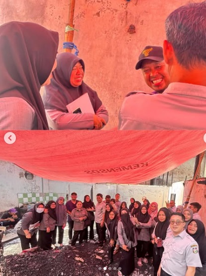 Staf Sekretariat DPRD Makassar Galang Dana untuk Bantu Korban Kebakaran di Karuwisi