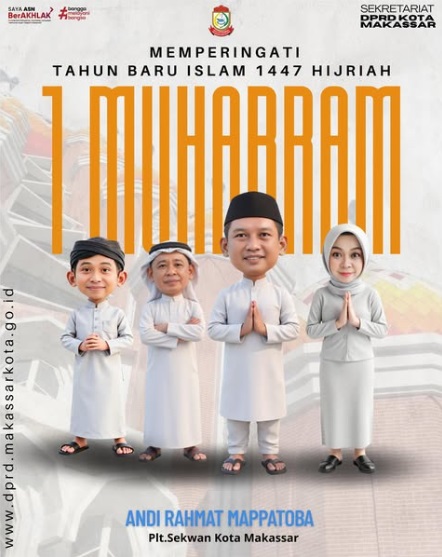 Sekretariat DPRD Makassar Ucapkan Selamat Tahun Baru Islam 1447 Hijriah