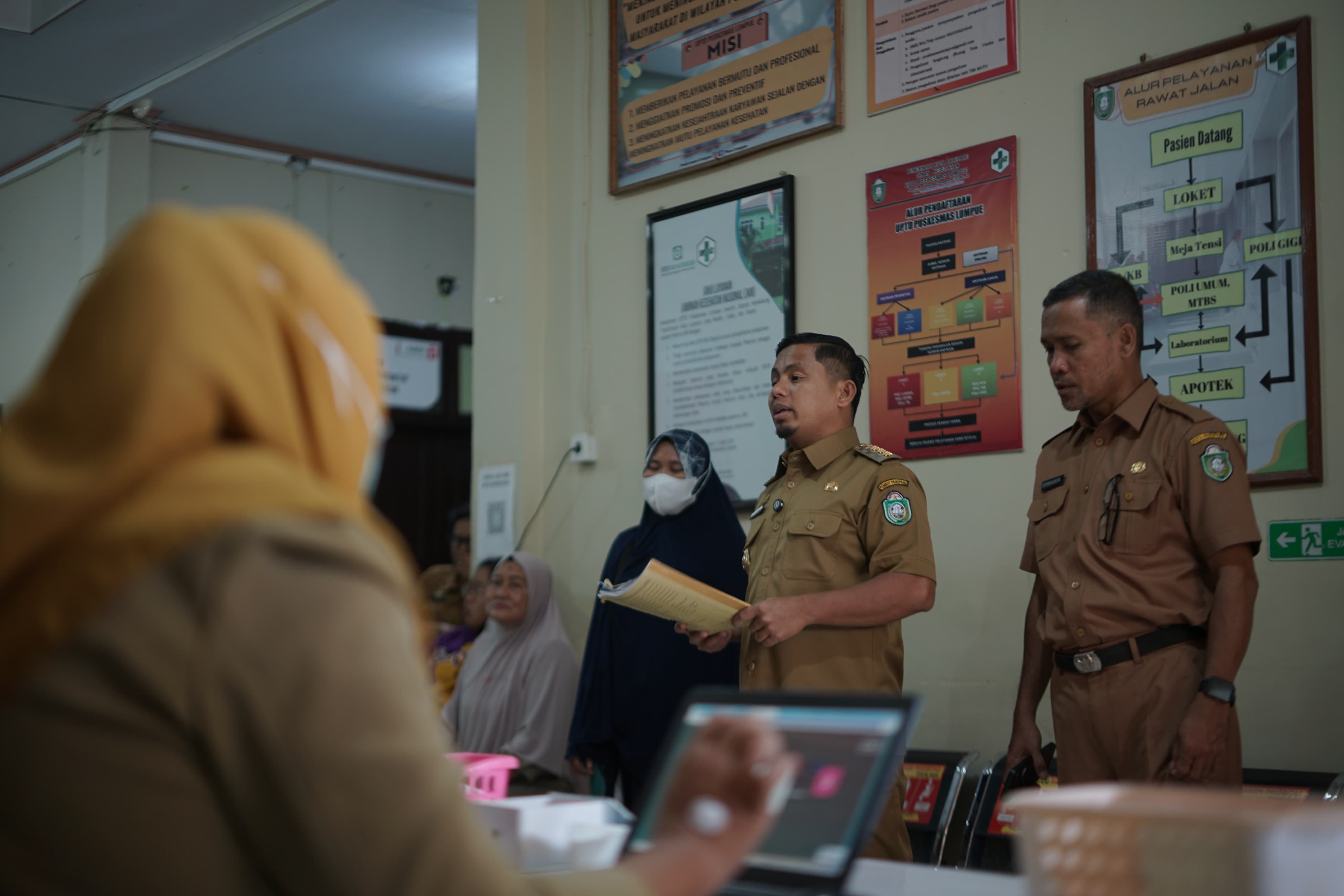 Wali Kota Tasming Hamid Sidak Puskesmas Lumpue, Pesankan Layani Prima Pasien Jangan Repotkan Urusan Berkas