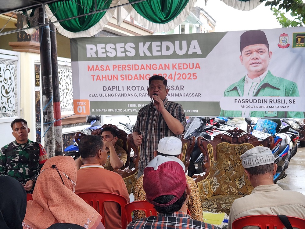 Reses di Minasa Upa, Legislator Fasruddin Rusli Terima Keluhan terkait Perbaikan Jalan hingga Efisiensi Anggaran