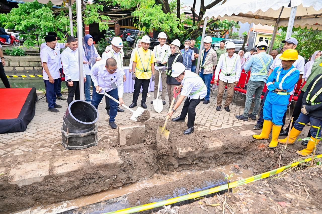 Groundbreaking Pemasangan Jaringan Pipa Distribusi Utama, Upaya PDAM Makassar Tingkatkan Pelayanan di Utara Kota