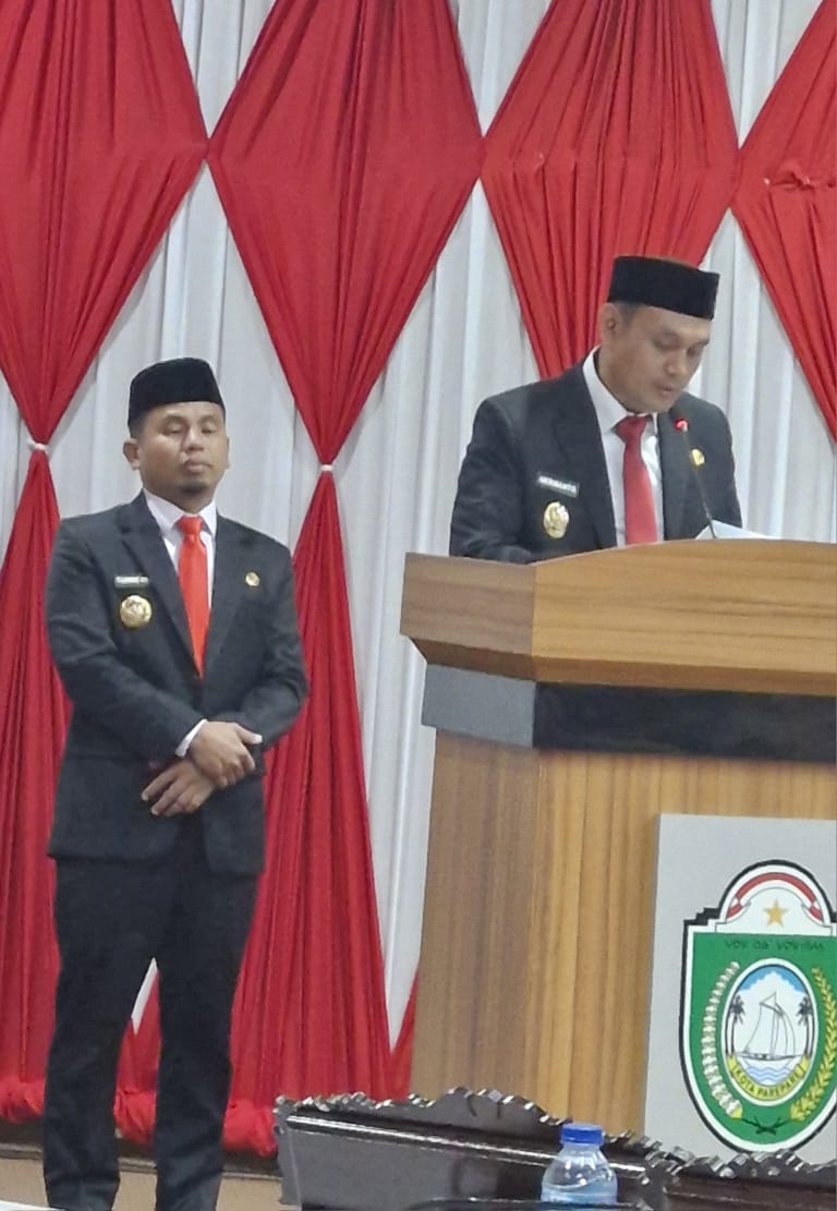Diberi Kesempatan Wali Kota Berpidato, Wawali Hermanto Yakinkan Siap Dampingi dan Membantu Jalankan Roda Pemerintahan