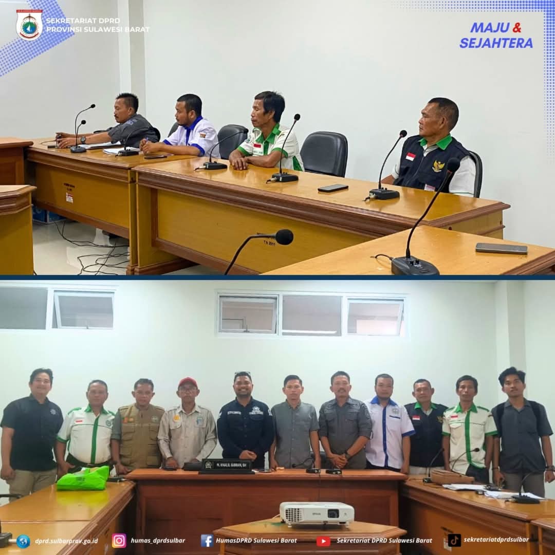 Komisi II DPRD Sulbar Terima Aspirasi Apkasindo, Terkait Permasalahan Harga Kelapa Sawit