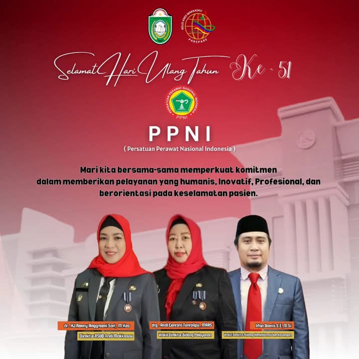HUT ke-51, RSUD Andi Makkasau Harap PPNI Semakin Solid, Inovatif dan Terus Tingkatkan Mutu Pelayanan Keperawatan 
