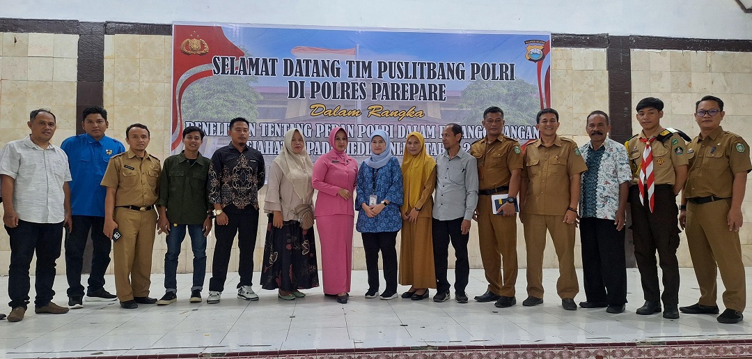 Puslitbang Polri Libatkan Multistakeholder Penelitian Penanggulangan Kejahatan Siber di Parepare 