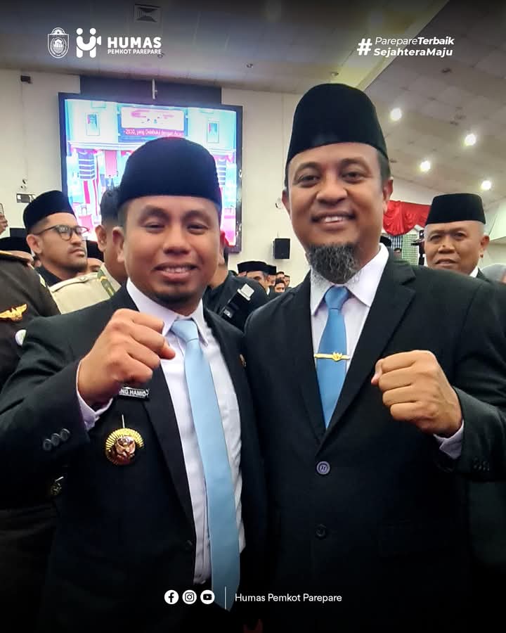Hadiri Sertijab Gubernur, Wali Kota Parepare Komitmen Terus Dukung Program Pemprov Sulsel
