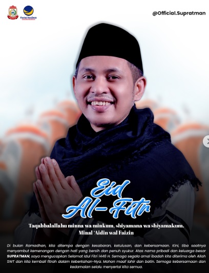 Ketua DPRD Makassar Ucapkan Selamat Hari Raya Idul Fitri 1 Syawal 1446 Hijriah