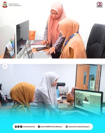 Dinas Kominfo Kembali Lakukan Pendampingan TTE Sejumlah Puskesmas di Makassar