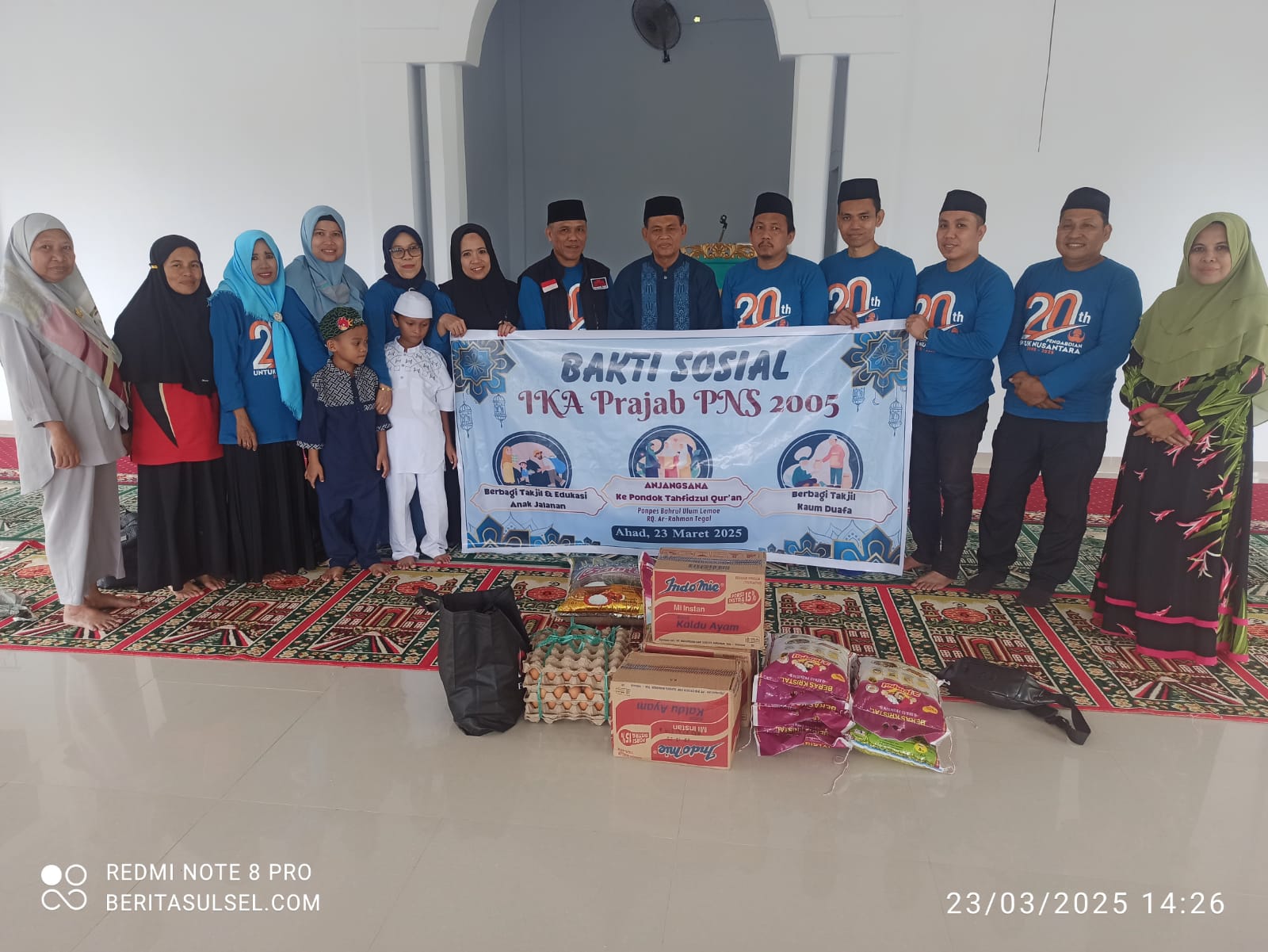 Berbagi di Bulan Ramadan, IKA Prajab PNS 2005 Parepare Gelar Bakti Sosial Kunjungi Ponpes Hingga Bagikan Takjil