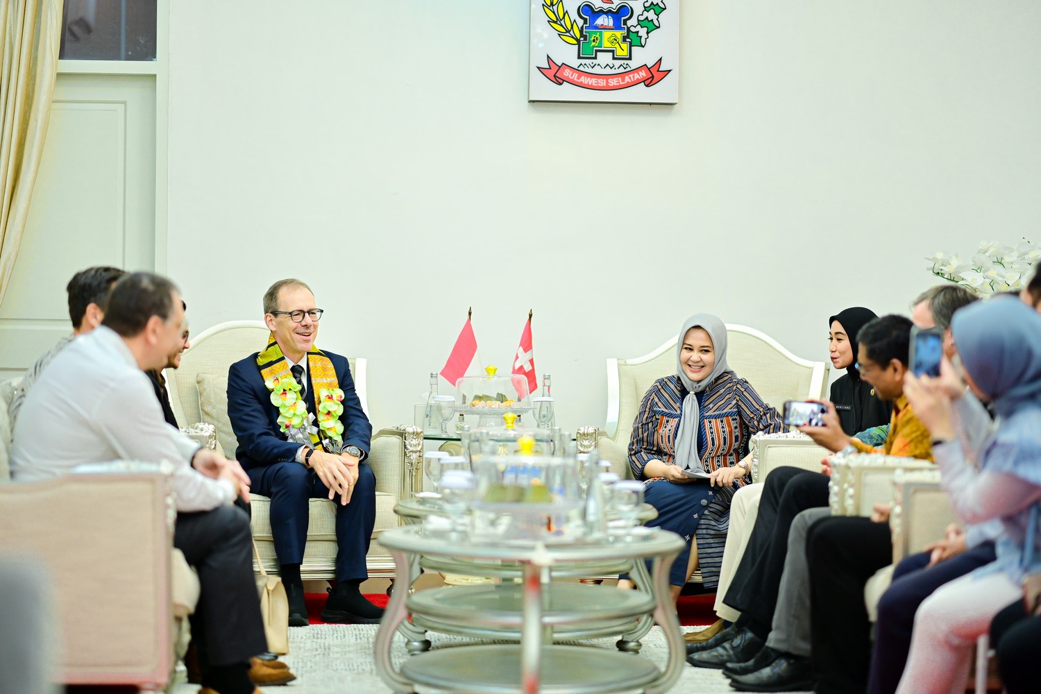 Dapat Kunjungan Kehormatan Dubes Swiss, Wagub Sulsel Bahas Kerja Sama Multisektor