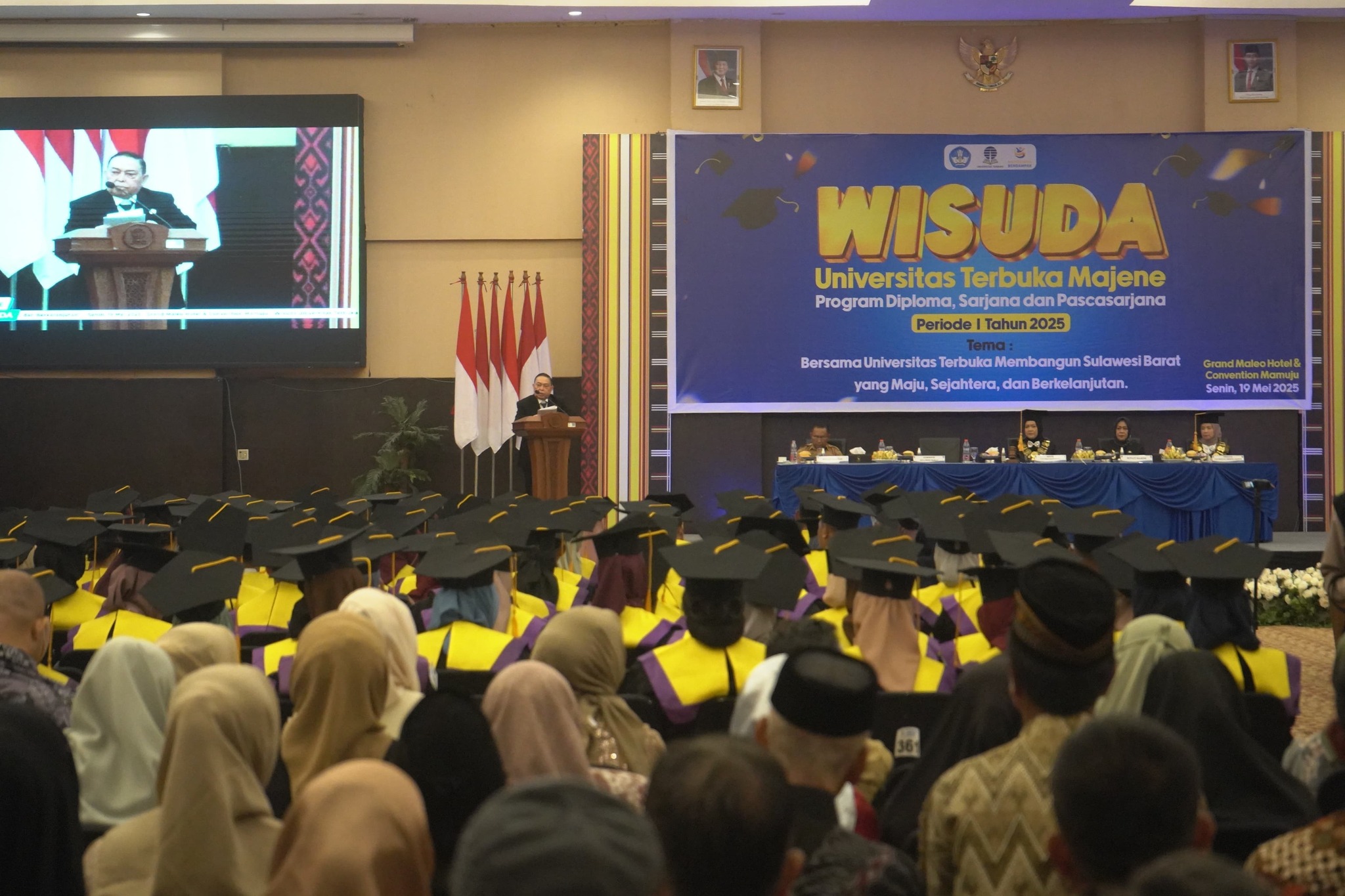 Hadiri Wisuda UT Majene, Salim Mengga Berpesan Terus Belajar dan Jadi Pemberi Solusi di Tengah Masyarakat
