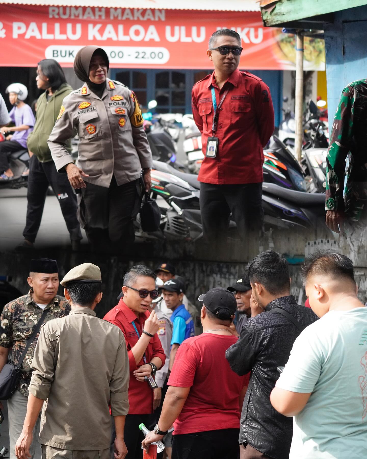 Bersama TNI/Polri, Camat Ujung Tanah Lakukan Penertiban Bangunan Liar di Atas Drainase dan Fasum