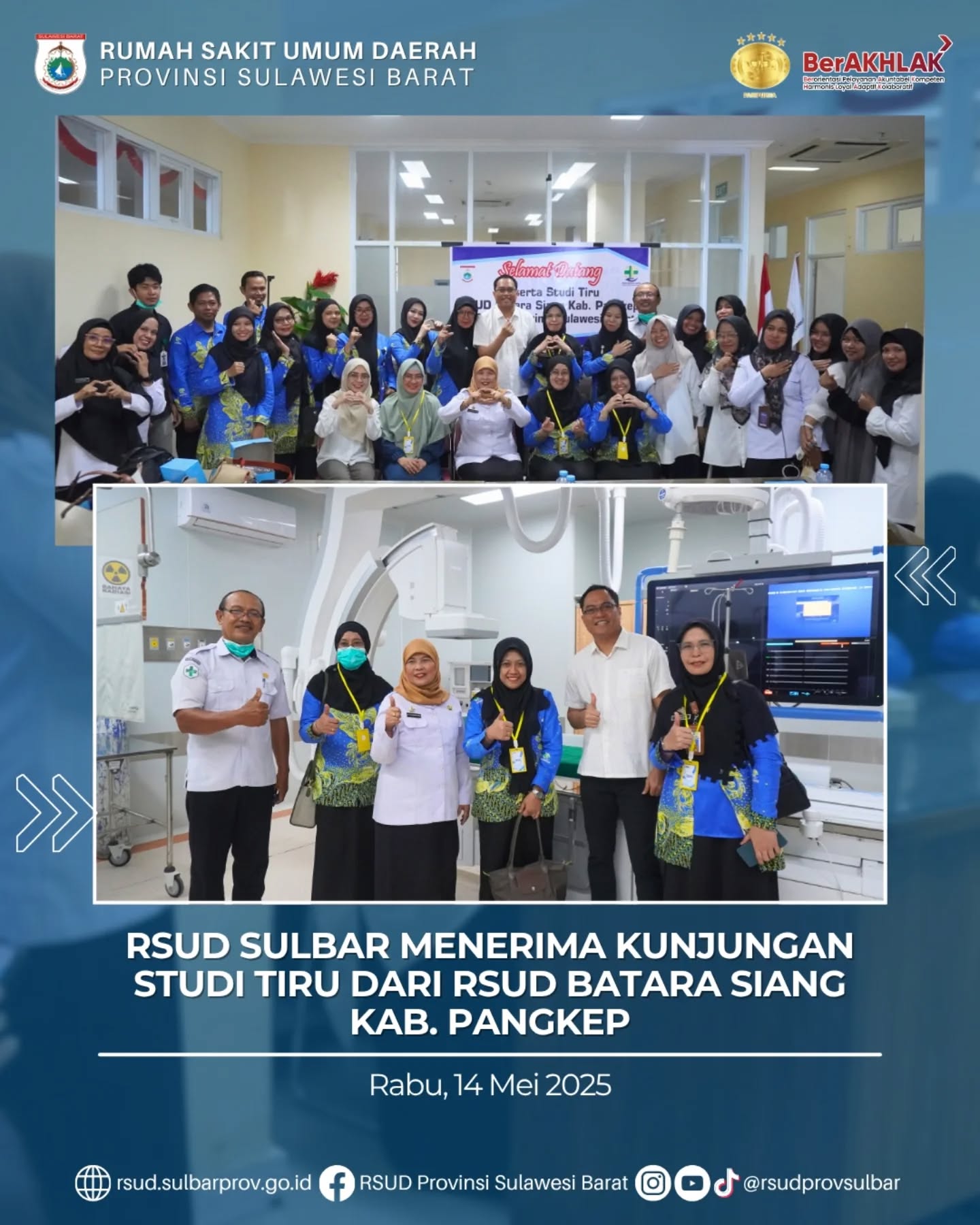 RSUD Sulbar Terima Kunjungan Studi Tiru RSUD Batara Siang Pangkep