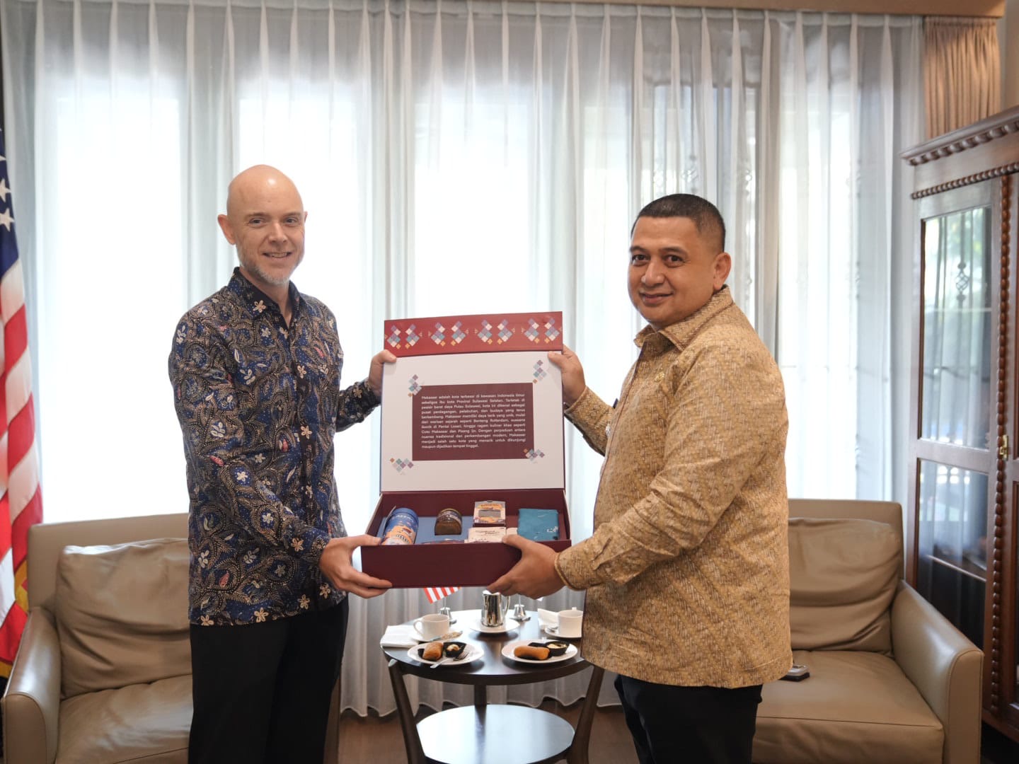 Potensi Kota Makassar Tarik Minat Konjen Amerika di Surabaya