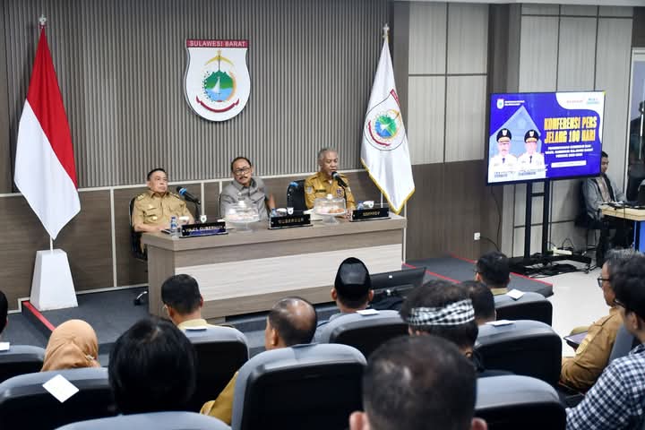 Gubernur-Wagub Sulbar Sampaikan Capaian Kerja 100 Hari