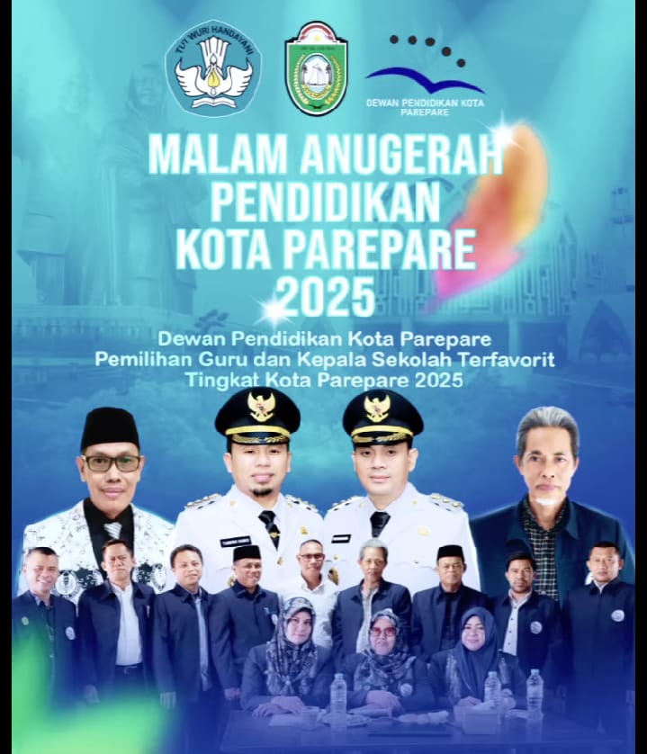 Wali Kota Siap Hadir di Malam Anugerah Pendidikan Bagi Guru dan Kepsek Terfavorit se-Parepare