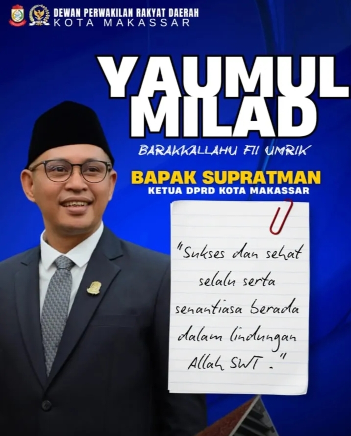 DPRD Makassar Ucapkan Selamat Ulang Tahun Ketua DPRD Supratman