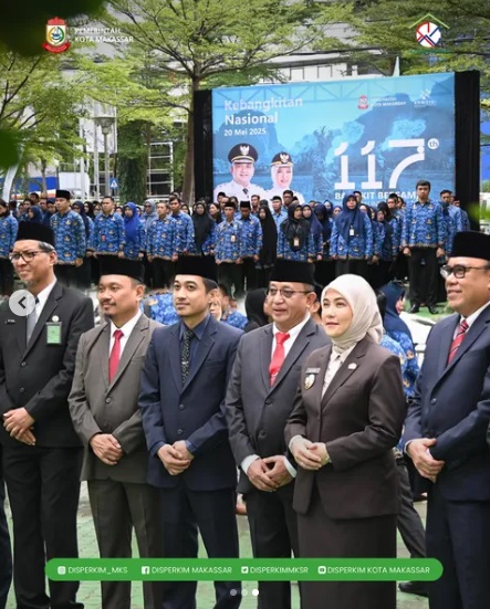 Kadis Perkim Hadiri Upacara Peringatan ke-117 Harkitnas di Balaikota Makassar